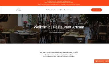 Schermafbeelding van restaurant-artisan.be