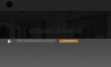 Schermafbeelding van restaurant-delindehof.com
