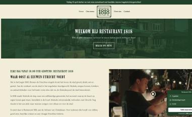 Schermafbeelding van restaurant1818.nl