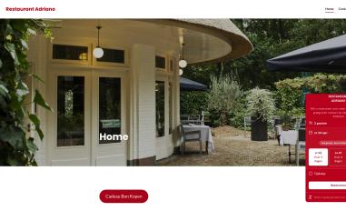 Schermafbeelding van restaurantadriano.nl