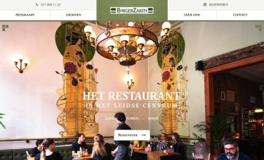 Schermafbeelding van restaurantburgerzaken.nl