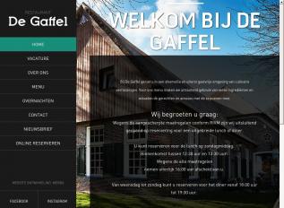 Schermafbeelding van restaurantdegaffel.nl