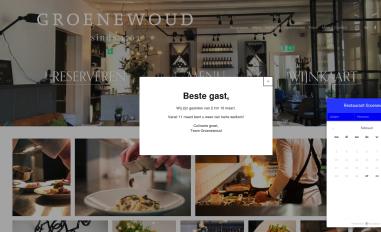 Schermafbeelding van restaurantgroenewoud.nl