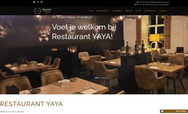 Schermafbeelding van restaurantyaya.nl
