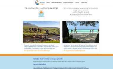 Schermafbeelding van retraites-europa.nl