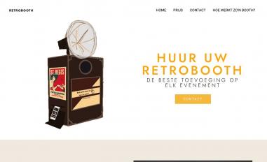 Schermafbeelding van retrobooth.nl