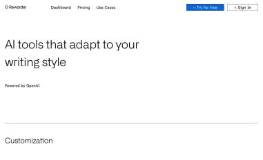 Schermafbeelding van reworderco-robinlowen.vercel.app