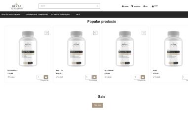 Schermafbeelding van rexar.nl