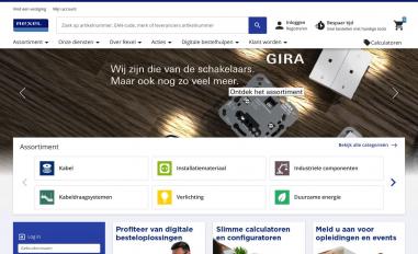 Schermafbeelding van rexel.nl