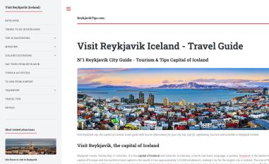 Schermafbeelding van reykjaviktips.com