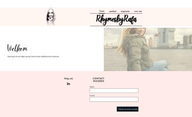 Schermafbeelding van rhymesbyrafa.nl