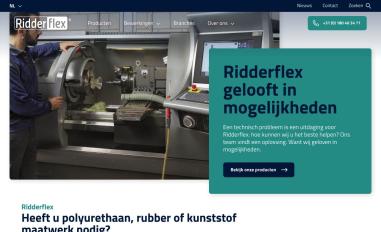 Schermafbeelding van ridderflex.nl