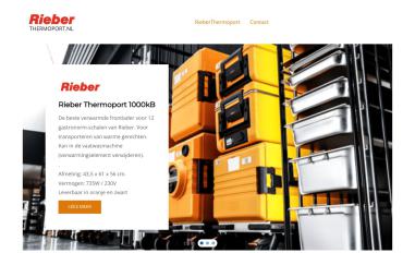 Schermafbeelding van rieberthermoport.nl