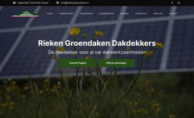Schermafbeelding van riekengroendaken.nl