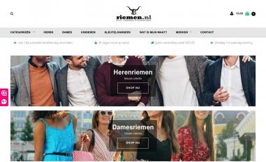 Schermafbeelding van riemen.nl