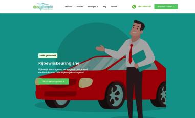 Schermafbeelding van rijbewijskeuringsnel.nl