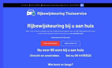 Schermafbeelding van rijbewijskeuringthuisservice.nl