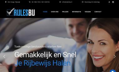 Schermafbeelding van rijlesbij.nl