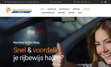 Schermafbeelding van rijlesdenhaag.nl