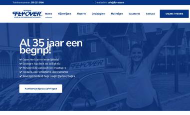 Schermafbeelding van rijschool-flyover.nl