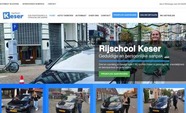 Schermafbeelding van rijschool-keser.nl