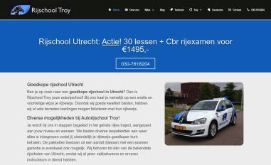Schermafbeelding van rijschool-troy.nl