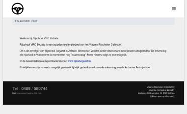Schermafbeelding van rijschool-vrc-zelzate.be