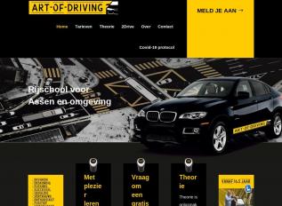 Schermafbeelding van rijschoolartofdriving.nl