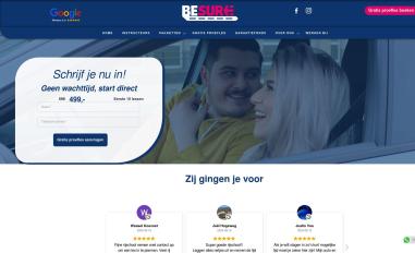 Schermafbeelding van rijschoolbesure.nl