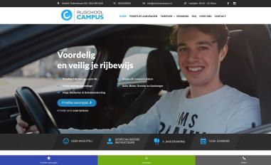 Schermafbeelding van rijschoolcampus.nl