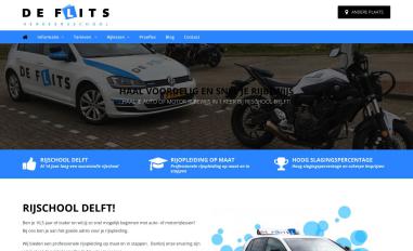 Schermafbeelding van rijschooldelft.nl