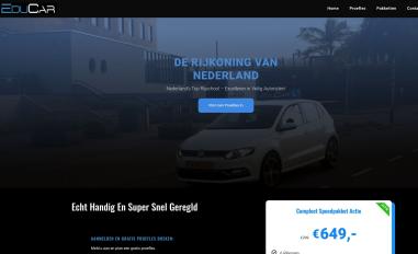 Schermafbeelding van rijschooleducar.nl