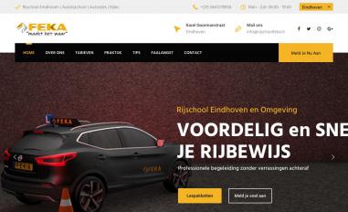Schermafbeelding van rijschoolfeka.nl