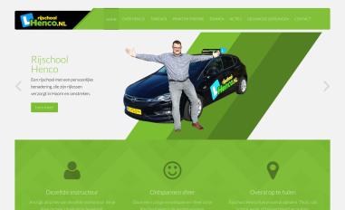 Schermafbeelding van rijschoolhenco.nl