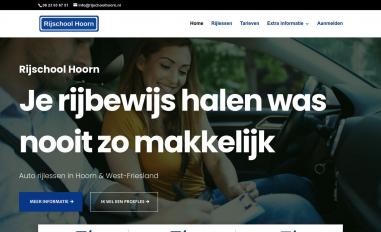 Schermafbeelding van rijschoolhoorn.nl