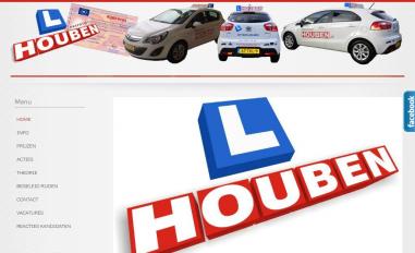 Schermafbeelding van rijschoolhouben.nl