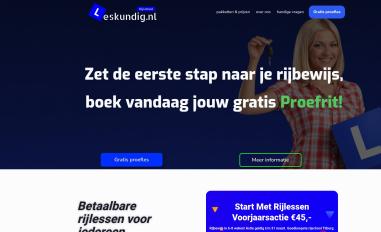 Schermafbeelding van rijschoolleskundig.nl