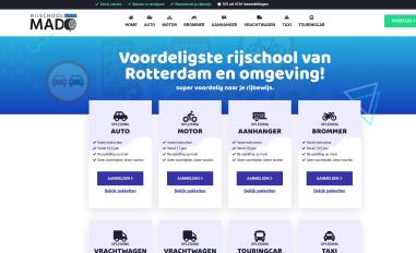 Schermafbeelding van rijschoolmado.nl
