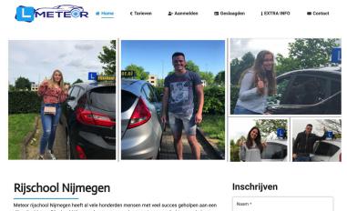 Schermafbeelding van rijschoolmeteor.nl