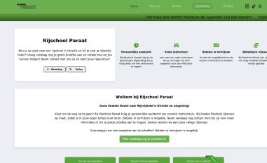 Schermafbeelding van rijschoolparaat.nl