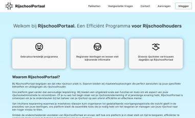Schermafbeelding van rijschoolportaal.nl