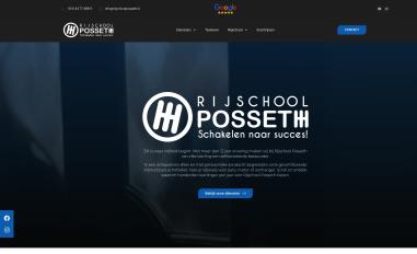 Schermafbeelding van rijschoolposseth.nl