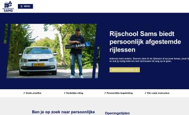Schermafbeelding van rijschoolsams.nl
