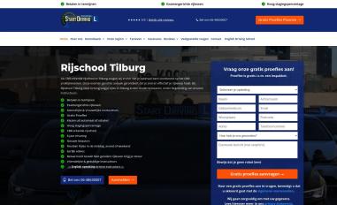Schermafbeelding van rijschoolstartdriving.nl