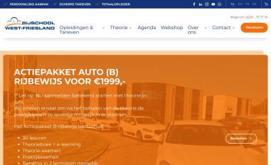 Schermafbeelding van rijschoolwestfriesland.nl