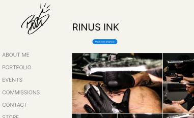 Schermafbeelding van rinusink.nl