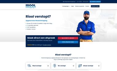 Schermafbeelding van rioolontstopping.nl