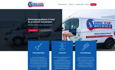 Schermafbeelding van rioolteam.be
