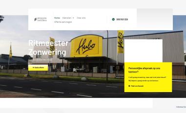 Schermafbeelding van ritmeesterzonwering.nl