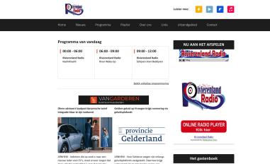 Schermafbeelding van rivierenland-radio.nl